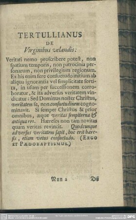 Tertullianus ...