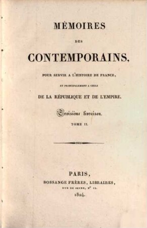 Mémoires de Louis-Jérôme Gohier, 2
