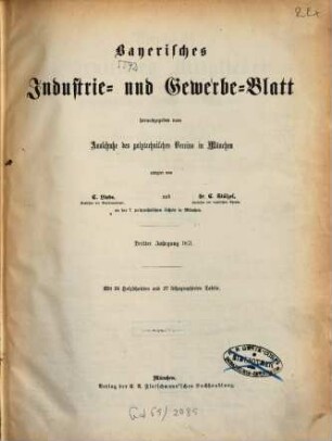 Bayerisches Industrie- und Gewerbeblatt. 3. 1871