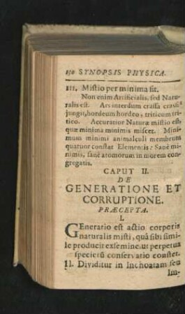 Caput II. De Generatione Et Corruptione.