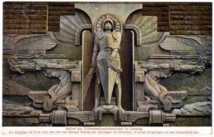 Relief am Völkerschlachtdenkmal in Leipzig