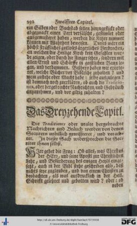 Das Dreyzehende Capitel.