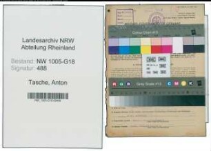 Entnazifizierung Anton Tasche , geb. 22.02.1898 (Schuhmacher)
