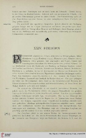 XXIV. Rimhorn