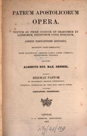Patrum apostolicorum opera