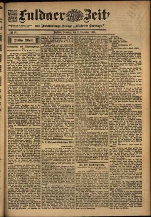 Dritte Ausgabe vom Freitag, den 06. Dezember 1901.