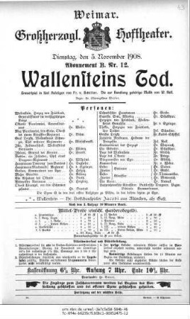Wallensteins Tod