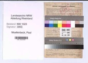 Entnazifizierung Paul Moellenbeck , geb. 29.08.1905 (Ingenieur)