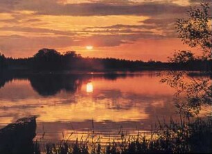 See bei Sonnenuntergang
