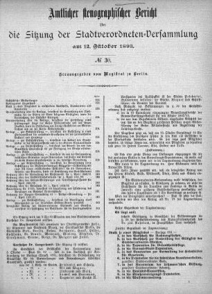 No. 30, 12. Oktober 1893