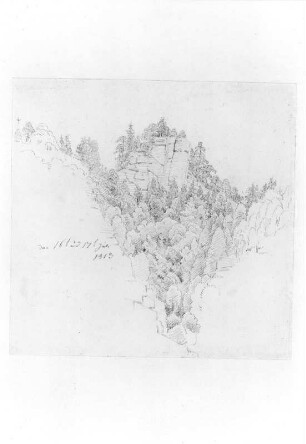Felsenkluft (Teufelsturm). Krippen