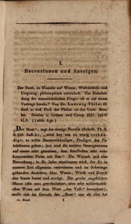 Jahrbücher der gesammten deutschen juristischen Literatur. 15. 1830