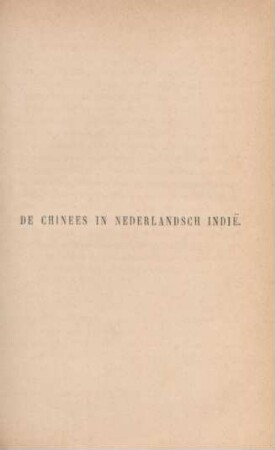 De Chinees in Nederlandsch Indie