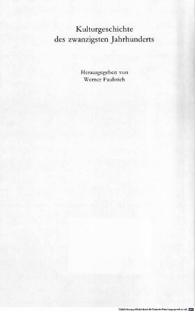 Die Kultur der sechziger Jahre