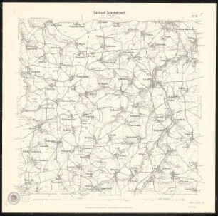 Äquidistantenkarte 47 : Section Lommatzsch, 1907 : Section Lommatzsch. - 1:25000. - Leipzig: Giesecke & Devrient, 1907. - 1 Kt.