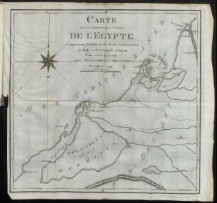 Carte d' une Partie des Côtes De L' Egypte ...