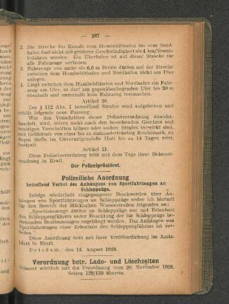 Polizeiliche Anordnung