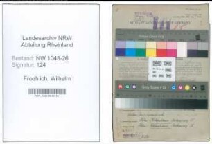 Entnazifizierung Wilhelm Froehlich , geb. 08.01.1905 (Angestellter)