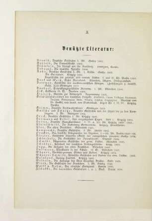 Benützte Literatur