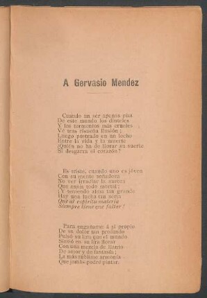 A Gervasio Méndez