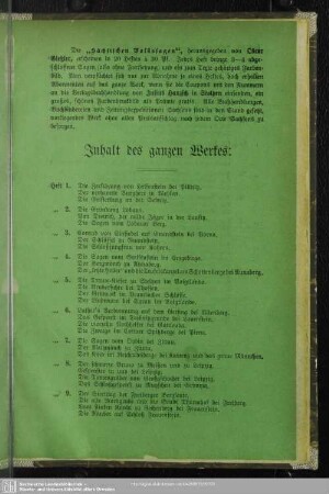 Inhalt des ganzen Werkes