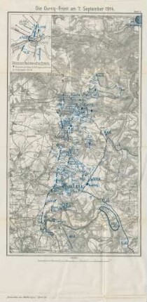 Die Ourcq-Front am 7. September 1914.