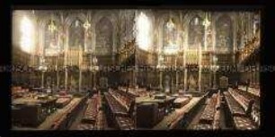 Lords Chamber, Ratssaal des House of Lords, Westminster-Palast, London