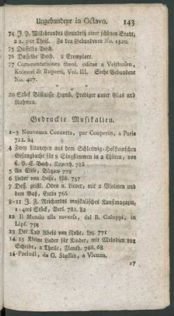 Gedruckte Musikalien
