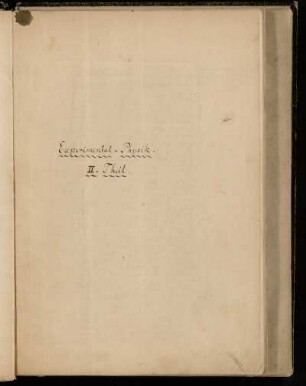 Experimental-Physik. II. Theil.