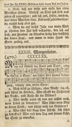 XXXIII. Morgenlieder