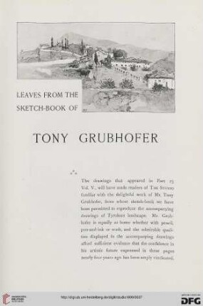 15: Leaves from the sketch-book of Tony Grubhofer