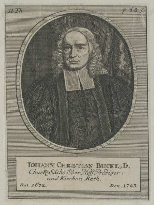 Bildnis des Iohann Christian Bucke