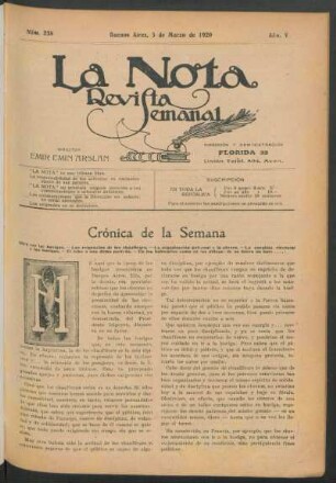 Crónica de la semana