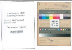 Entnazifizierung Heinrich Dennemann , geb. 17.02.1902 (Landwirt)