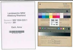 Entnazifizierung Anna Esch , geb. 13.03.1893 (Lehrerin)