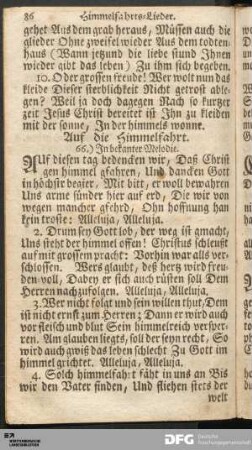Himmelfahrts-Lieder.