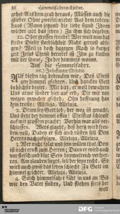 Himmelfahrts-Lieder.