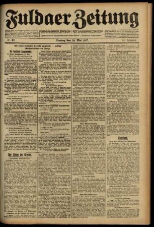 Ausgabe vom Montag, den 14. Mai 1917.