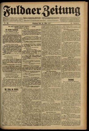 Ausgabe vom Montag, den 14. Mai 1917.