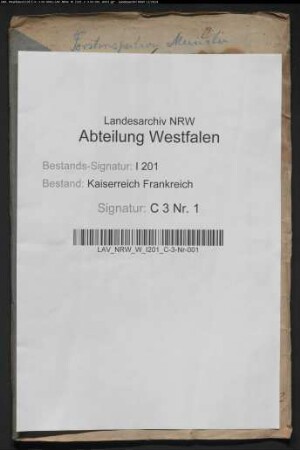 Die Holzungen der aufgehobenen Klöster Zwillbrock und Glane.