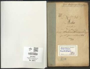 Wälderdepartement: Verpflegung Herzoglich Sachsen–Weimarischer Truppen pro 16. Juni ad 31. Dezember 1814