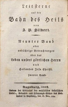 Andächtige Betrachtungen über das Leben unsers göttlichen Herrn und Heilandes Jesu Christi, 2