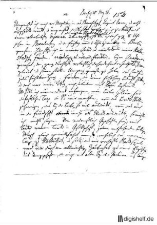 7: Brief von Karl Abraham Freiherr von Zedlitz an Johann Wilhelm Ludwig Gleim