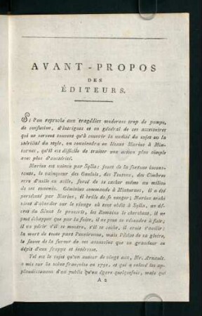 3-5, Avant-Propos des Éditeurs