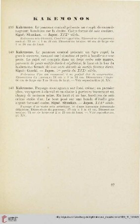 Kakemonos (Nr. 139-141)