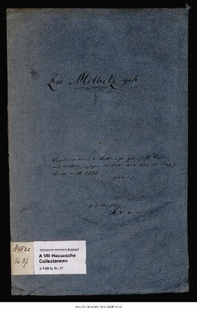 Legitimation für den Collectanten Johann Günther Vogler, für den Neubau der Kirche in Milbitz Geld zu sammeln, 17. Juni 1779, Abschrift des Originals aus den Milbitzer Pfarrakten