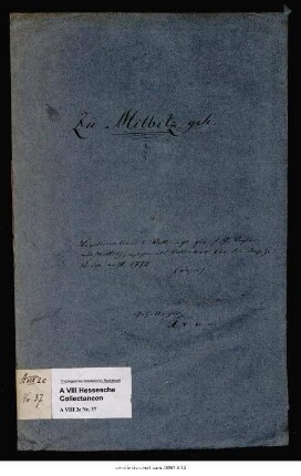Legitimation für den Collectanten Johann Günther Vogler, für den Neubau der Kirche in Milbitz Geld zu sammeln, 17. Juni 1779, Abschrift des Originals aus den Milbitzer Pfarrakten