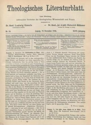 370-372 [Rezension] Causse, Antonin, Les plus vieux chants de la bible