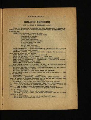 Cuadro tercero - ¡Oy - devu y estreno - oy!