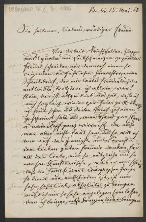 Brief an Carl Bärmann : 15.05.1868